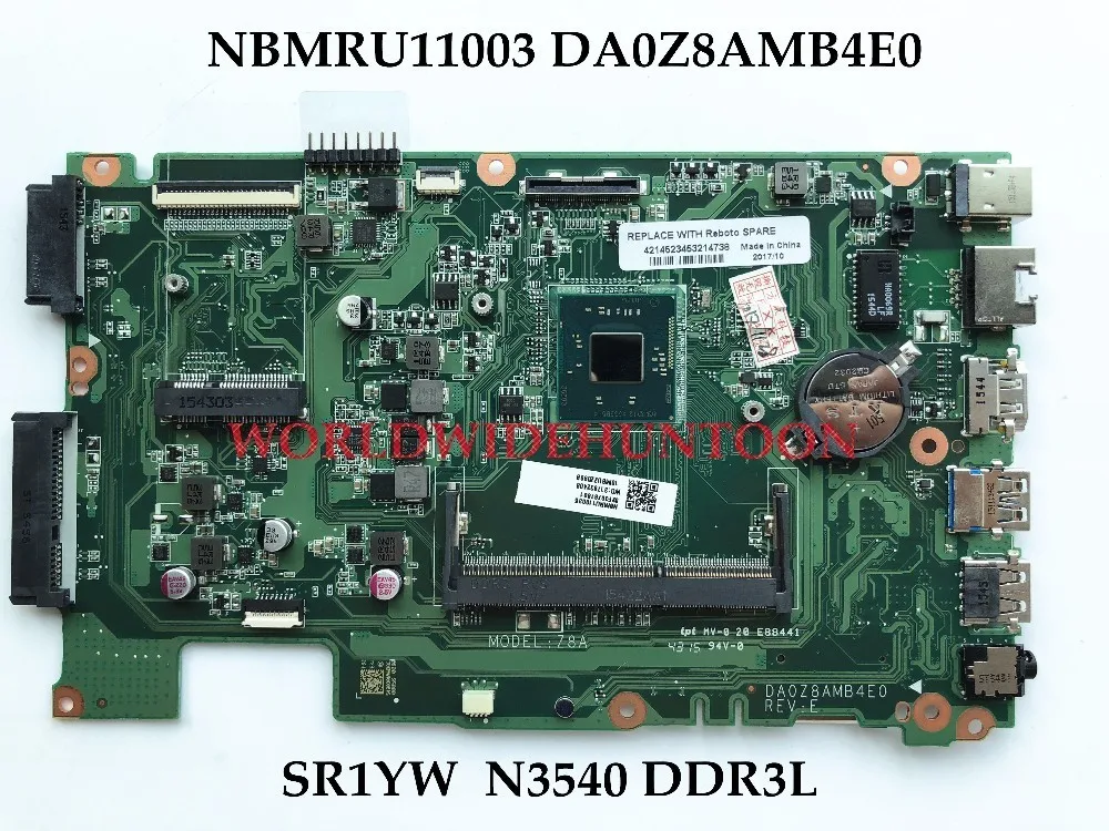 Высококачественная материнская плата для ноутбука ACER Aspire ES1-411 NBMRU11003 DA0Z8AMB4E0 SR1YW N3540