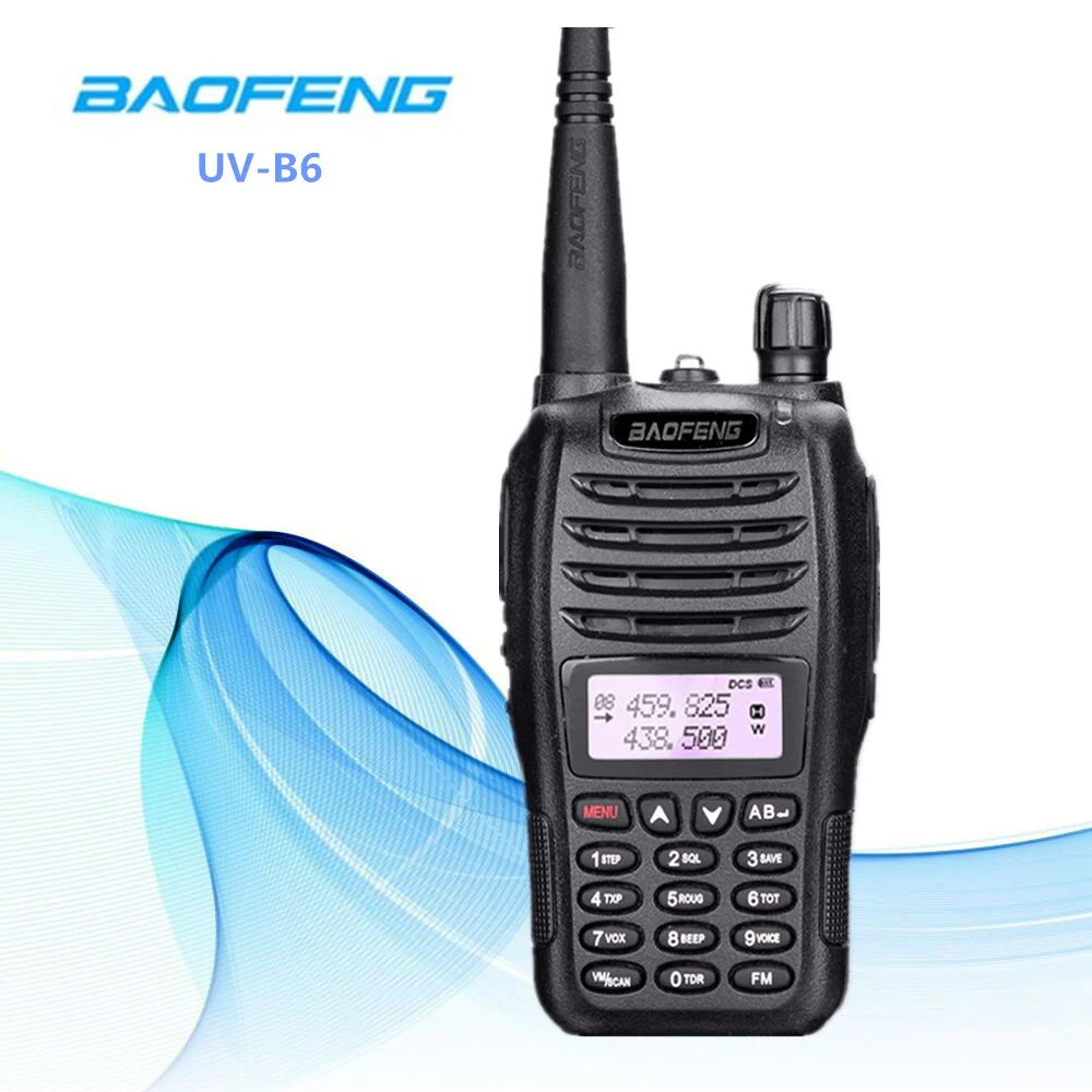BaoFeng UV B6 Woki токи фм радио станция 5 Вт Long Range двухстороннее Dual Band UHF/VHF переговорные