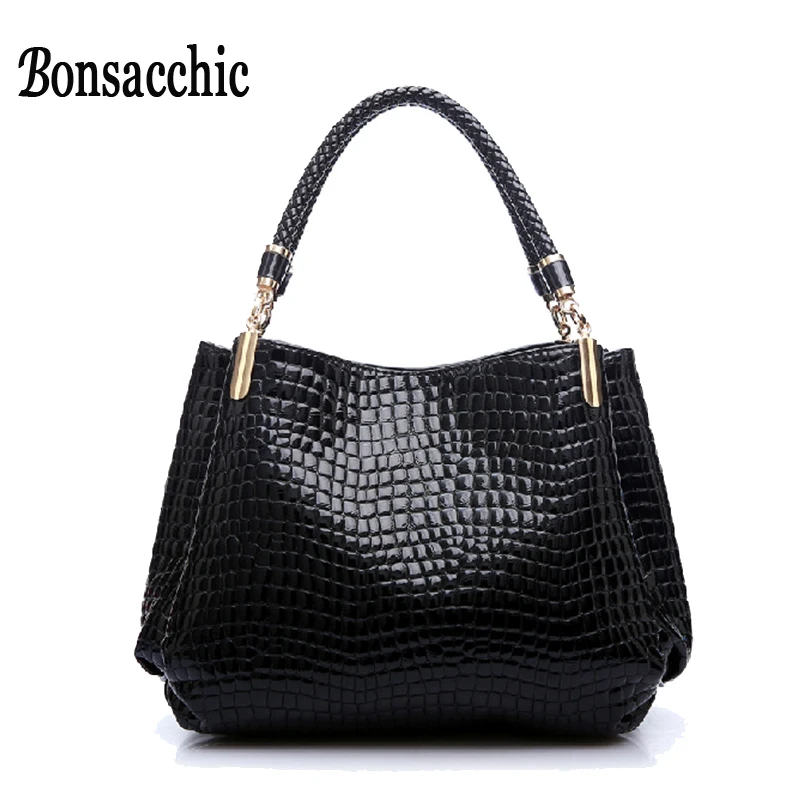 Low Price Bonsacchic Luxury Handbags Women Bags Designer S Bonsacchic Luxury Handbags Women Bags Designer S Crocodile Pattern Hand Bag For 2017 Tote Bolsas De Couro