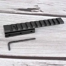 Ласточкин хвост Вивер Пикатинни адаптер 11 мм до 20 мм тактический прицел расширение крепление