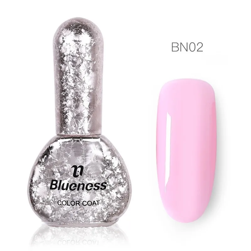Blueness 6 мл Гель-лак для ногтей розовая серия 12 чистый цвет лак для ногтей долговечный впитывающий полигель для ногтей художественные талисманы - Цвет: BN02