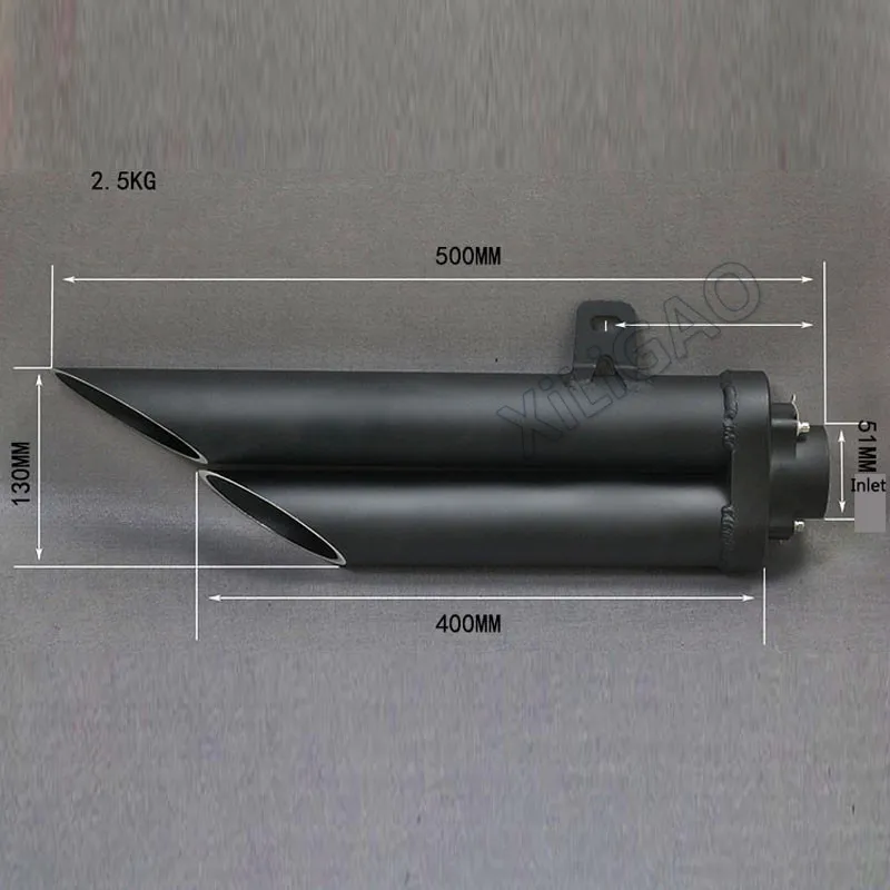 36-51 мм мотоцикл выхлопной универсальный глушитель для T O C E трубы для z800 MT03 R6 cbr500r cbr1000rr gsxr1000r fz1 R15 двойное отверстие
