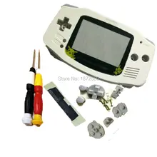 Новое поступление белый Цвет pokemonversion Пластик объектив для nintendogameboyadvancegba консоли В виде ракушки с x/y отвертки