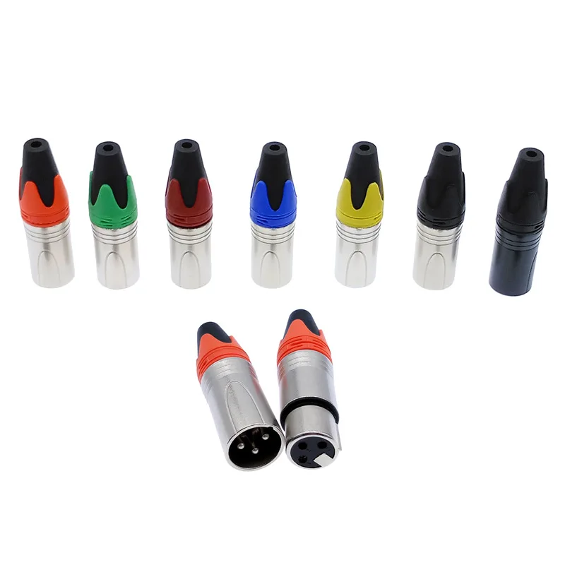 XLR Connector Microphone Plug 3 Pin Audio Plug Speaker Connector Male & Female electrical connector