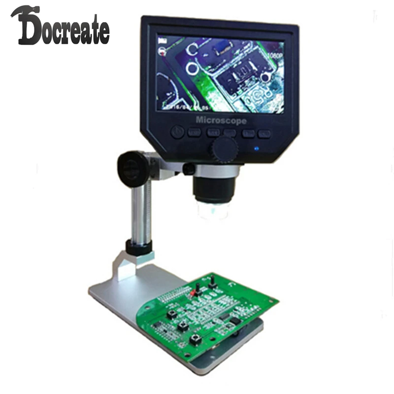 

G600 Digital 1-600X 3.6MP 4.3inch HD LCD Display Microscope Continuous Magnifier with Aluminum Alloy Stand Upgrade Version