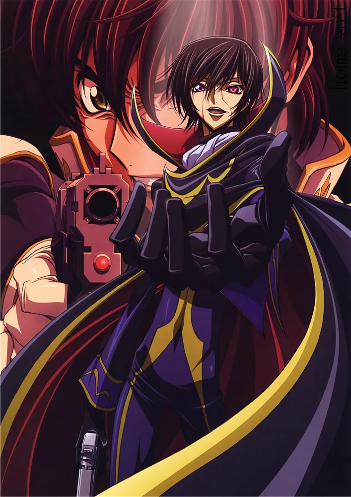 Постер CODE GEASS с прозрачным изображением настенные наклейки украшение для дома