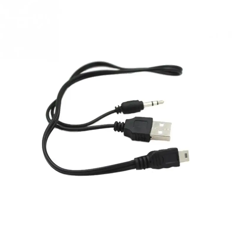 2 w 1USB kabel Jack 3.5mm przewód aux + USB męski Mini USB 5 2 w 1USB kabel Jack 3.5mm przewód aux + USB męski Mini USB 5