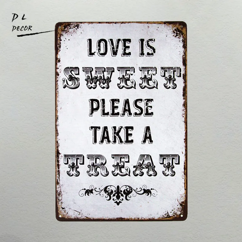 DL деревенский шикарный СВАДЕБНЫЙ знак из мешковины надпись LOVE IS SWEET TAKE A TREAT