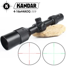 KANDA 4-16X44A OQ FFP тактический прицел красный зеленый с подсветкой Прицел снайперской винтовки оптический прицел охотничьи прицелы винтовка air Red dot