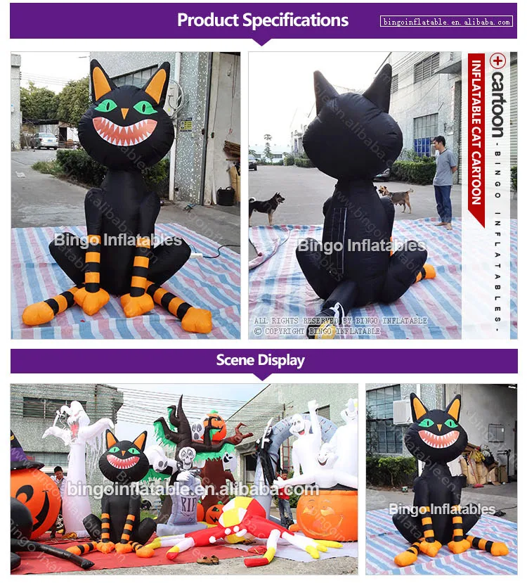 BG-A0802-3-Inflatable-cat-cartoon-bingoinflatables