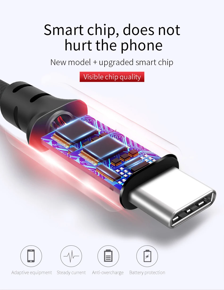 HOCO usb type C кабель 2A USB C кабель для быстрой зарядки кабель для передачи данных type-C USB зарядный кабель для Galaxy S8 Plus Xiaomi 6 Mi5