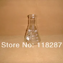 250 мл, Эрленмейера Колбы лабораторные, бутылку конической, узкая горловина, лаборатория посуда Колбы лабораторные