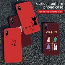 Милые чехлы с изображением кота и сердца для iPhone 6, 6 S, 7, 8 Plus, X, XS, Max, XR, 5 S, 5S, SE, 10, мягкий силиконовый чехол для iPhone 7, 8, Модный чехол с узором