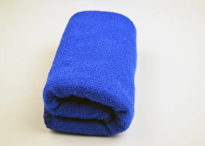 blue car cleaning cloth