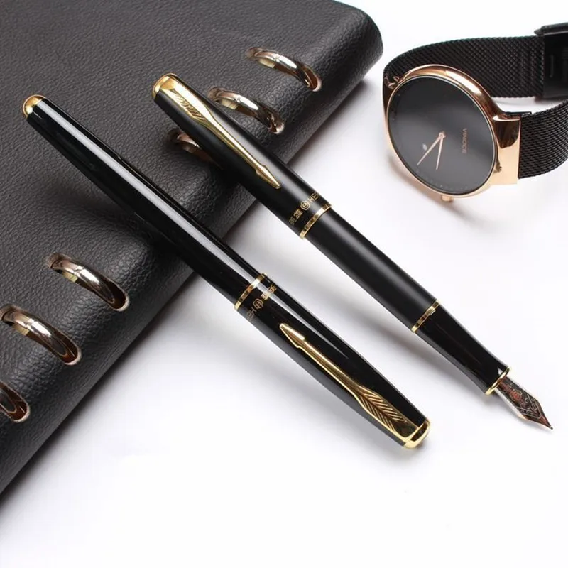 

0.5mm Nib High Quality Luxury Metal Fountain Pen Calligraphy Writing Signing Ink Pens Office School Stationary Supplies 03866