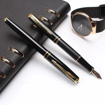 

0.5mm Nib High Quality Luxury Metal Fountain Pen Calligraphy Writing Signing Ink Pens Office School Stationary Supplies 03866