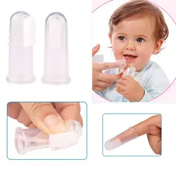 5 пара/лот детские мягкие безопасные силиконовые палец Зубная щётка резинка Кисточки для Очистить массаж