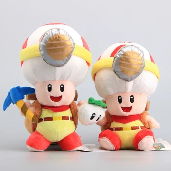 

NEW Mario Captain Toad Treasure Tracker Plush Toys Standing & Sitting Toad Stuffed Dolls With Tag 18-20 CM