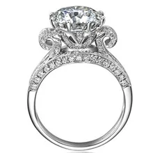 CHARLES& COLVARD сертифицированное 3 карата муассанит обручальное кольцо VVS1 кольцо из стерлингового серебра Promise Love ювелирные изделия для девочек