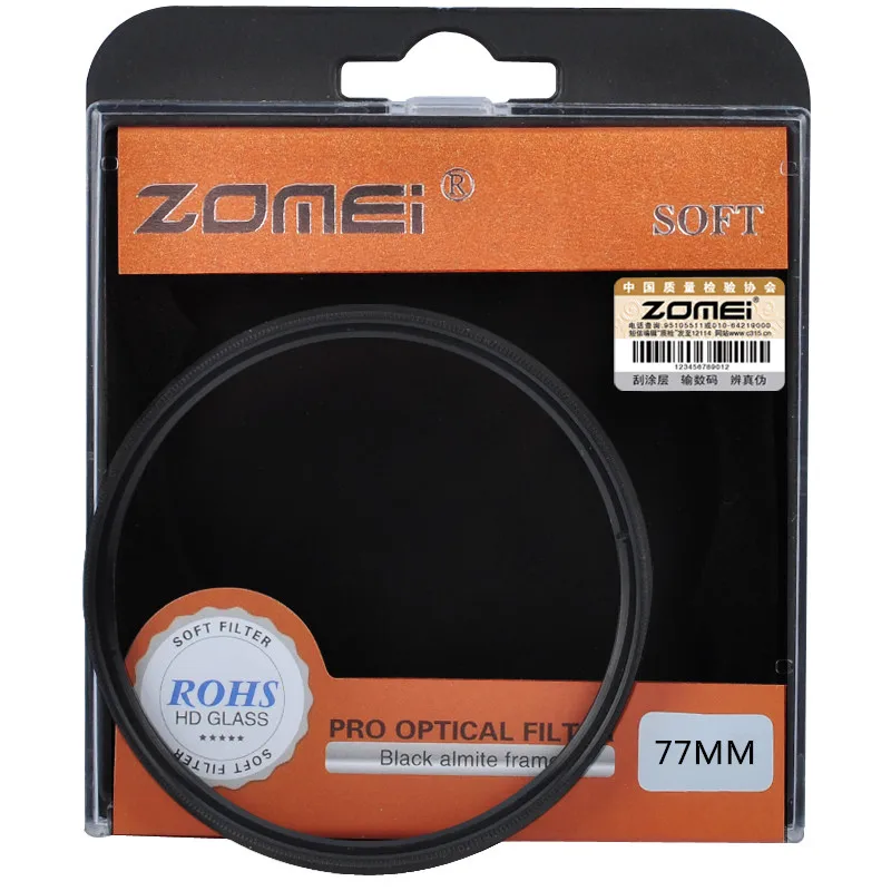 Zomei 77mm SF Circular Filter Soft Focus Effect Diffuser Filter Hazy