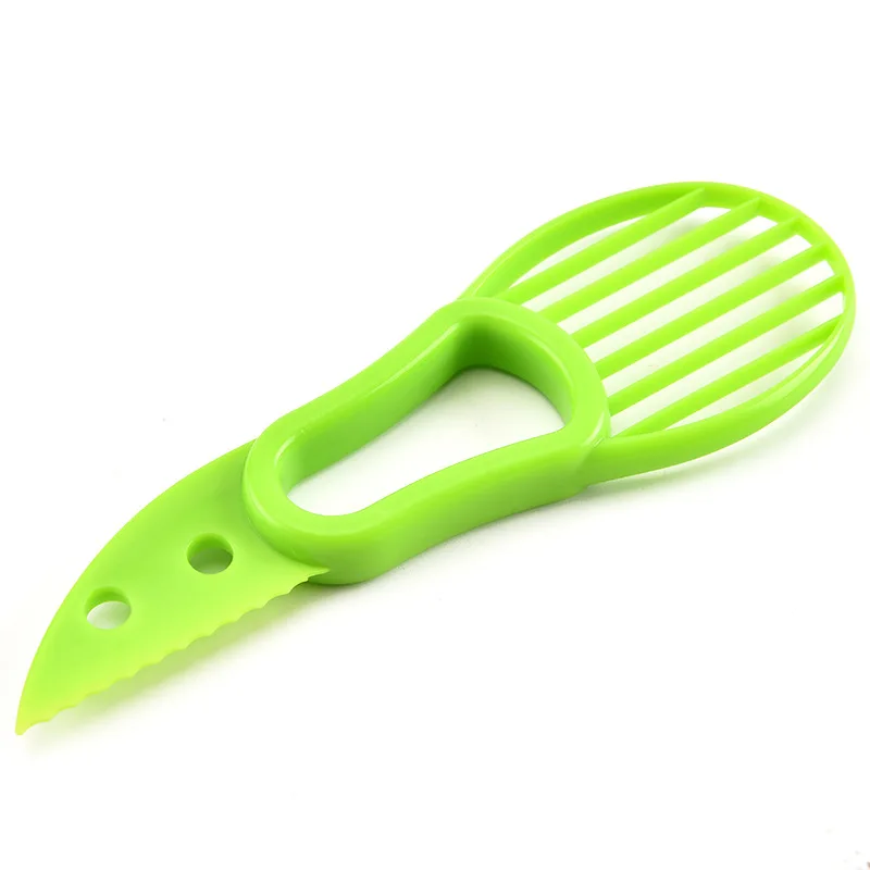 

3 In 1 Avocado Slicer Shea Corer Butter Fruit Peeler Cutter Pulp Separator Plastic Knife Kitchen Vegetable Tool Home Accessories