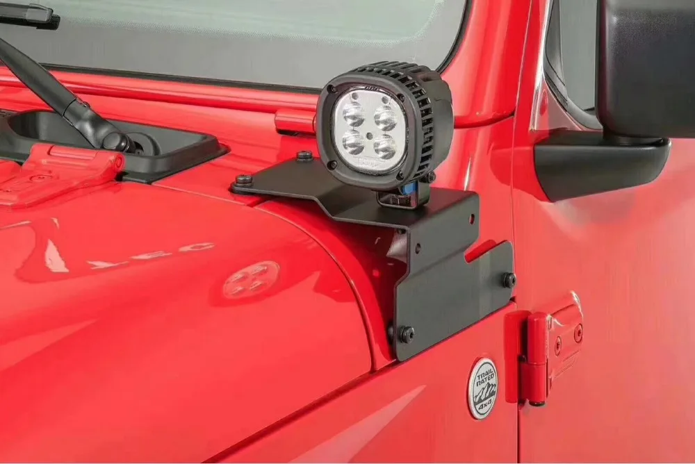 Пара нижний A-столб светодиодный набор установочного кронштейна для Jeep Wrangler JL автомобильный Монтажный кронштейн для Jeep Wrangler JL