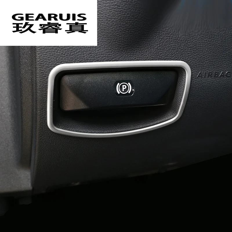 Автомобильный Стайлинг ножной тормоз переключатель украшения Рамка отделка наклейка для Mercedes Benz E класс W212 C Класс W204 аксессуары