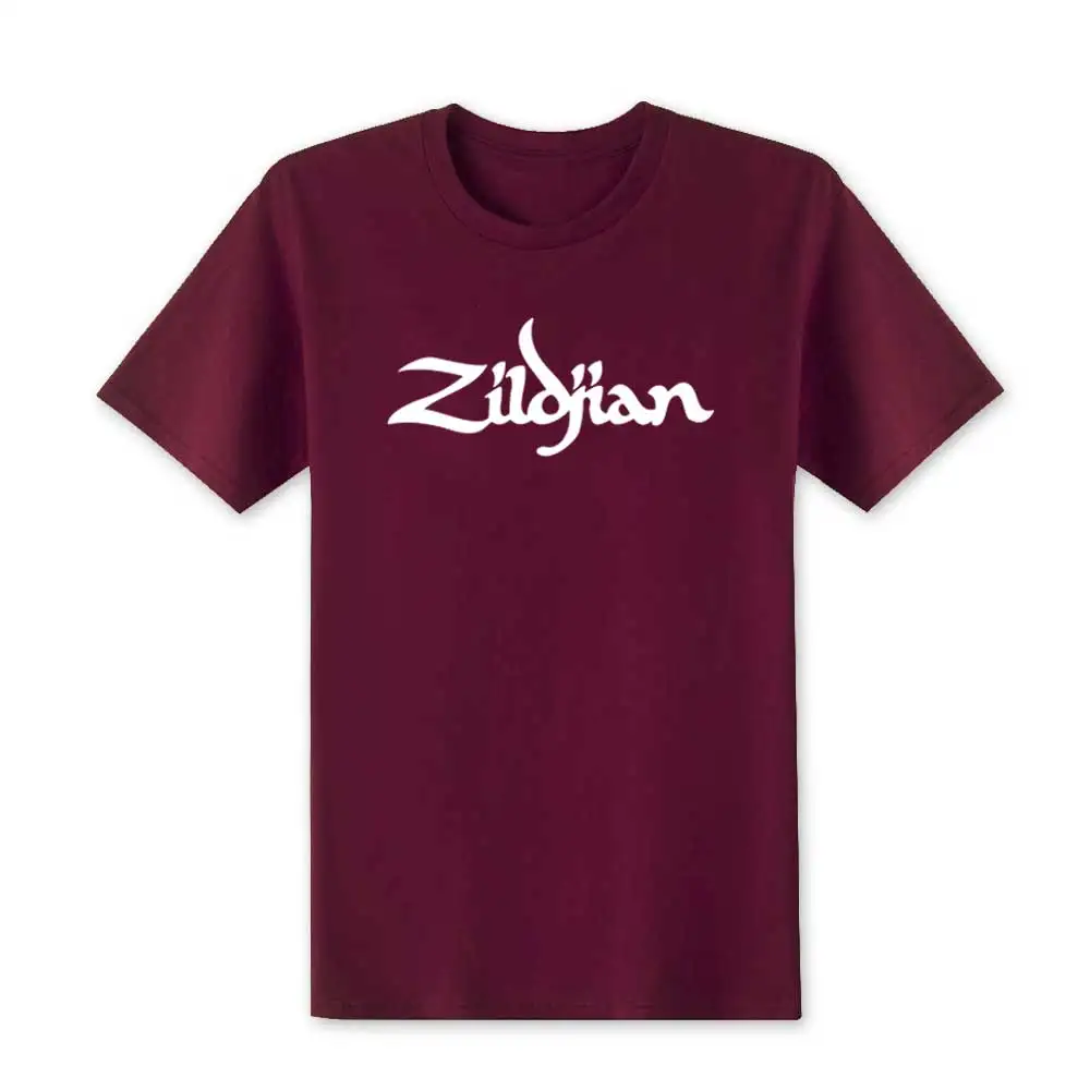 Модные летние новые Zildjian мужские футболки с принтом, мужские хлопковые футболки с коротким рукавом, топы, футболки высокого качества, размер XS-XXL