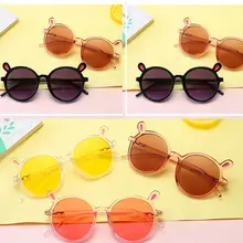 Модные солнцезащитные очки для мальчиков и девочек; детские солнцезащитные очки; 7 цветов