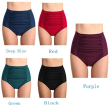 Suzhan, женские плавки, средняя талия, купальник, бикини, плавки, Шорты для плавания, танкини, нижняя часть размера плюс, плавки для плавания