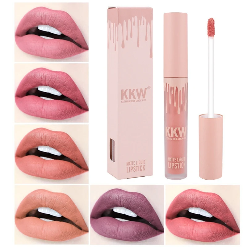 New Woman Lip Beauty Makeup Lip Gloss Matte Kkw Lipstick Long Lasting Waterproof Lip Tint Red Sexy Girl Lady Makeup