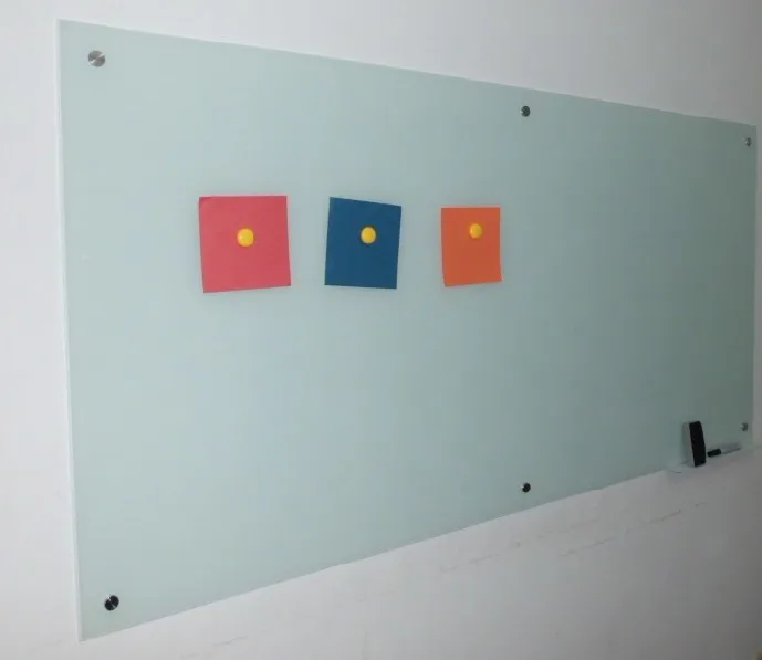 Cheap steel whiteboard hanging glass office bulletin board