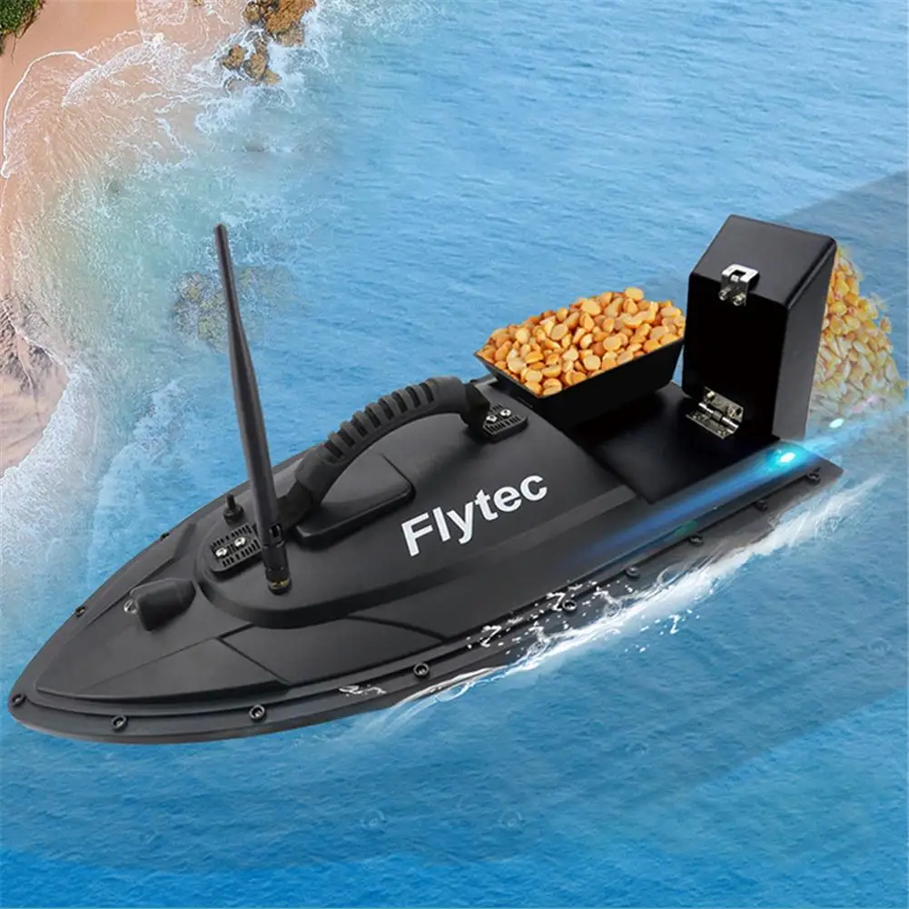 Flytec 2011-5 Fishing Tool Smart RC Bait Boat Digital Automatic Frequency Modulation Radio Remote Control Device Fishing 500M