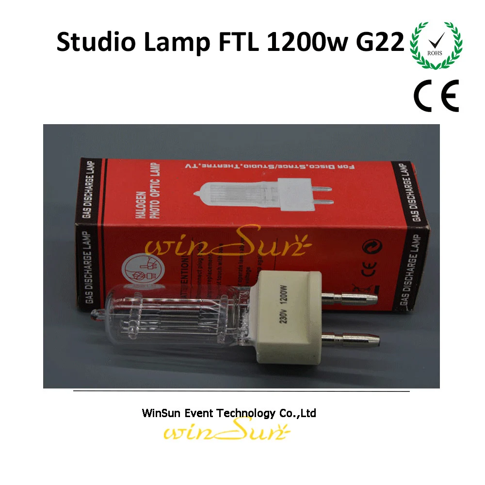 

winSune FTL 1200w G22 base return light lamp quartz bulb warm color for (Film/Sudio)
