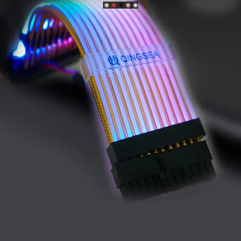 Rainbow RGB удлинитель питания для 24Pin к материнской плате или 8Pin+ 8Pin GPU/кабель передачи для ПК, компьютера, ноутбука, аксессуары