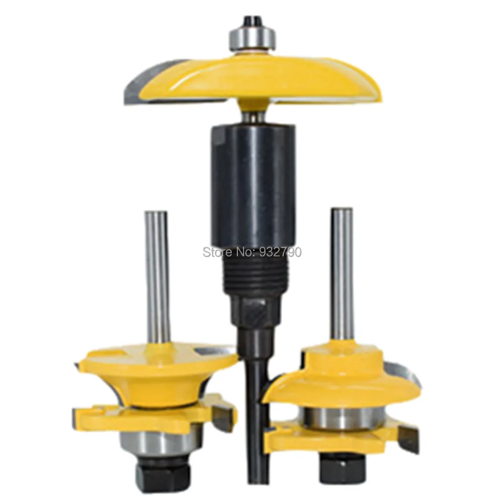 1/4" Shank Router Collet Chuck Extension + 3pcs 1/4'' Wood Milling