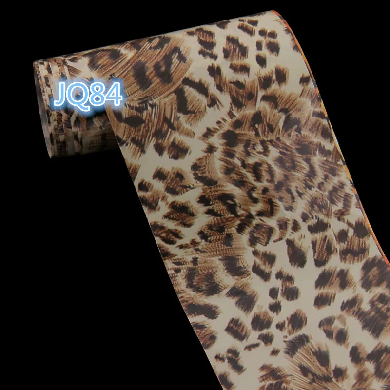 

1 Roll 4*100CM Leopard Design Nail Foil Transfer Stickers for Nail Tips Decoration Nail Tools JQ84