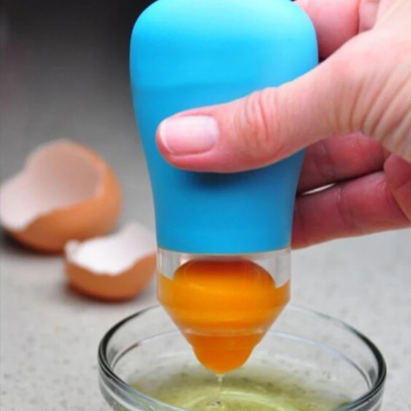 New Silicone Pluck Eggs White Separator Yolk Extractor Divider Kitchen Tool 0528in Egg Dividers