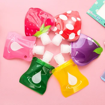 

Cute 3pcs/set Fruit Empty Travel Shampoo Shower Wash Bath Cosmetic Bottle Bath Container Bottle Bag Travel accessories random