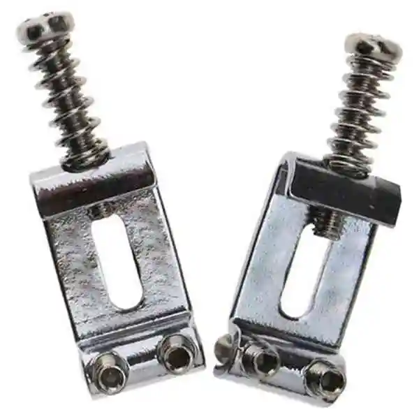 

FSTE-Set of 6 Replacement Chrome Tremolo Bridge Saddles For Electric Guitar