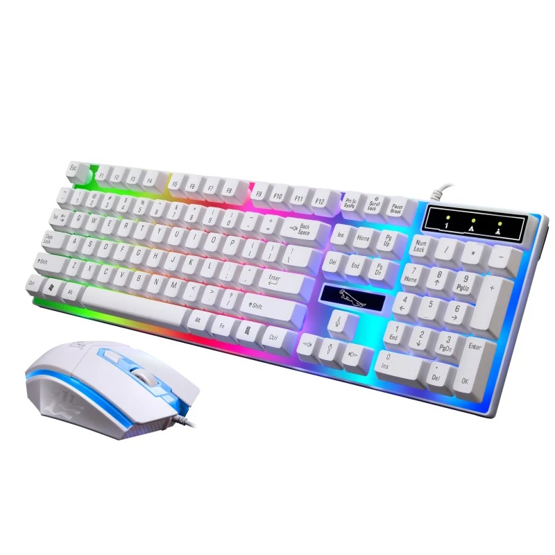 Wired Gaming Mouse keyboard Set with rgb led Backlight Keyboard Mouse Optical PC Computer Keyboard