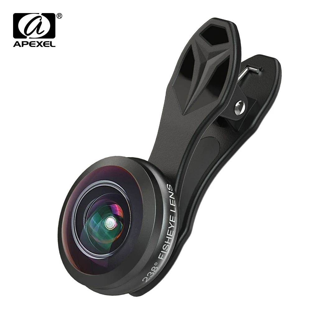 imágenes para Apexel lente 238 grados de ojo de pez ojo de pez universal 0.2X completo marco de la lente gran angular para el iphone 6 6 más 7 más xiaomi imágenes para Apexel lente 238 grados de ojo de pez ojo de pez universal 0.2X completo marco de la lente gran angular para el iphone 6 6 más 7 más xiaomi