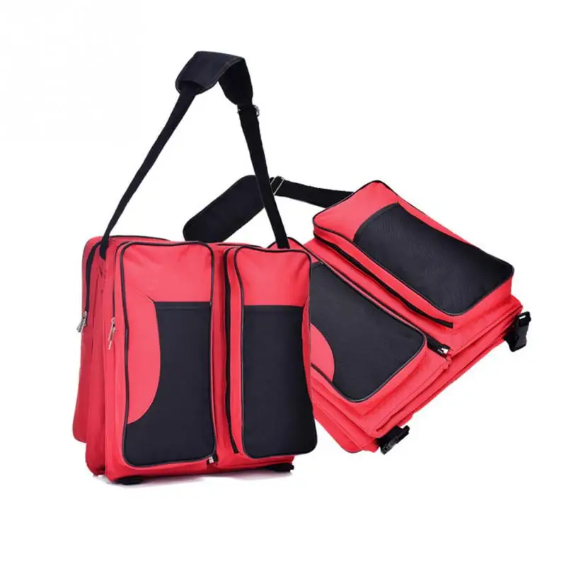 

Multifunctional Single Shoulder Baby Cribs Folding Adjustable Strap Nursing Portable Pocket Large Capacity Diaper Bags Net Pouch