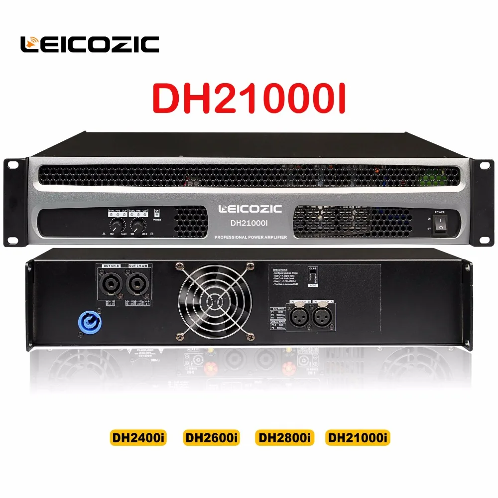 

Leicozic DH21000I Max 3600W audio amplifier subwoofer power amplifier professinal stage sound system 1000W+1000W high power amp