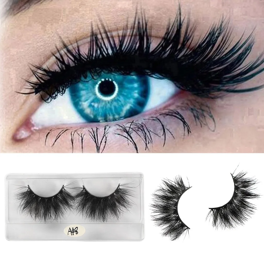 Wholesale False Eyelash 25mm 3D Mink Dramatic Makeup With Long Eyelash