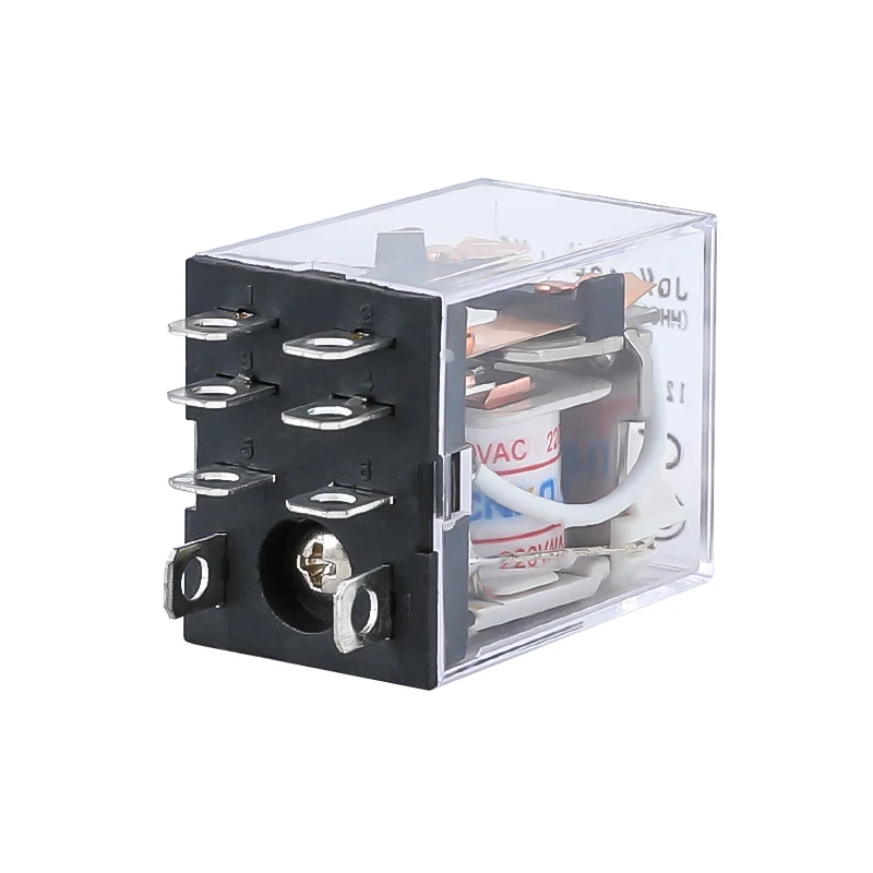 HH62P LY2NJ JQX-13F LY2 Electromagnetic Relays Switch Socket Base AC 220V 110V DC 24V 12V 10A DPDT 8 Pin Copper Coil Power Relay