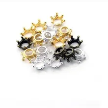 50 шт. 13x6 мм античная бронза/золото/серебро Корона Подвески Европейский Стиль Шарм металлические ювелирные изделия фурнитура для браслета ожерелье DIY