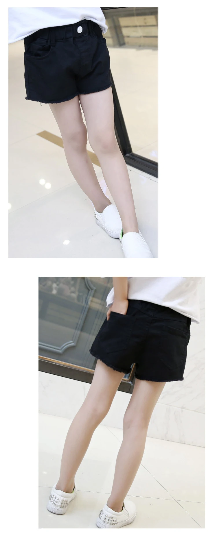 New Fashion 2018 Summer Shorts Baby Big Girls Clothes Kids Casual Solid Tassel Shorts For Girls Cotton Pockets Bottoms Clothing (11)