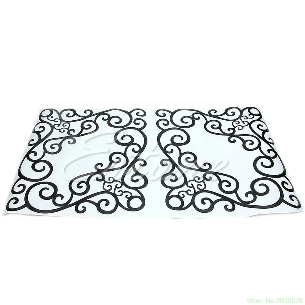 4 قطع جدار نافذة حمام مرآة الغرفة الزجاج الفن ملصق للإزالة ورقة صائق ديكور 4 قطع جدار نافذة حمام مرآة الغرفة الزجاج الفن ملصق للإزالة ورقة صائق ديكور