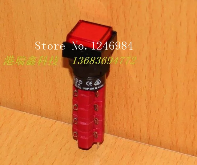 

[SA]M16 with lock button switch DECA Taiwan Progressive Alliance square four -point switch D16LAS1-4AB--5pcs/lot